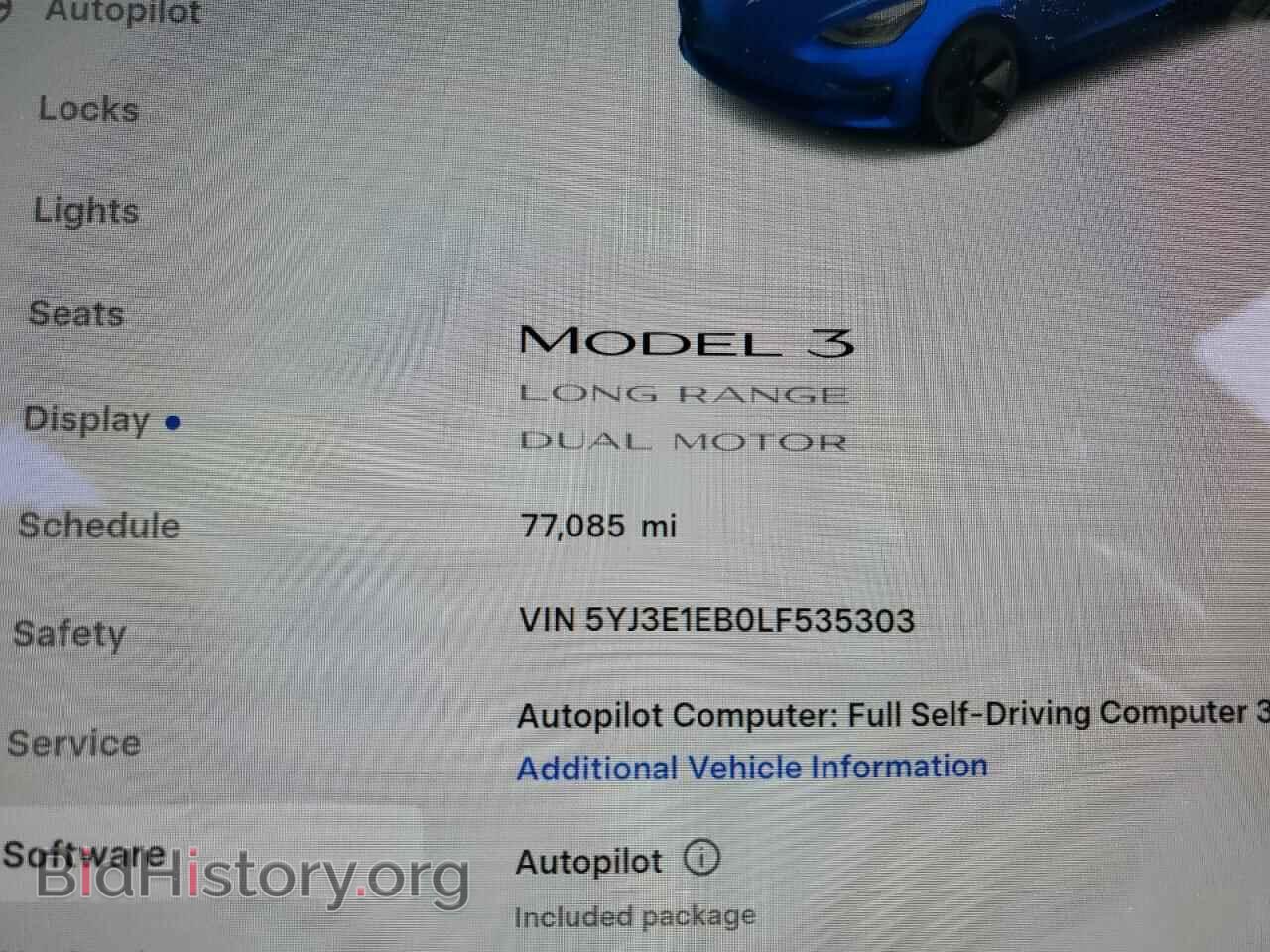 2020 TESLA MODEL 3 - VIN: 5YJ3E1EB0LF535303 - Фото 9