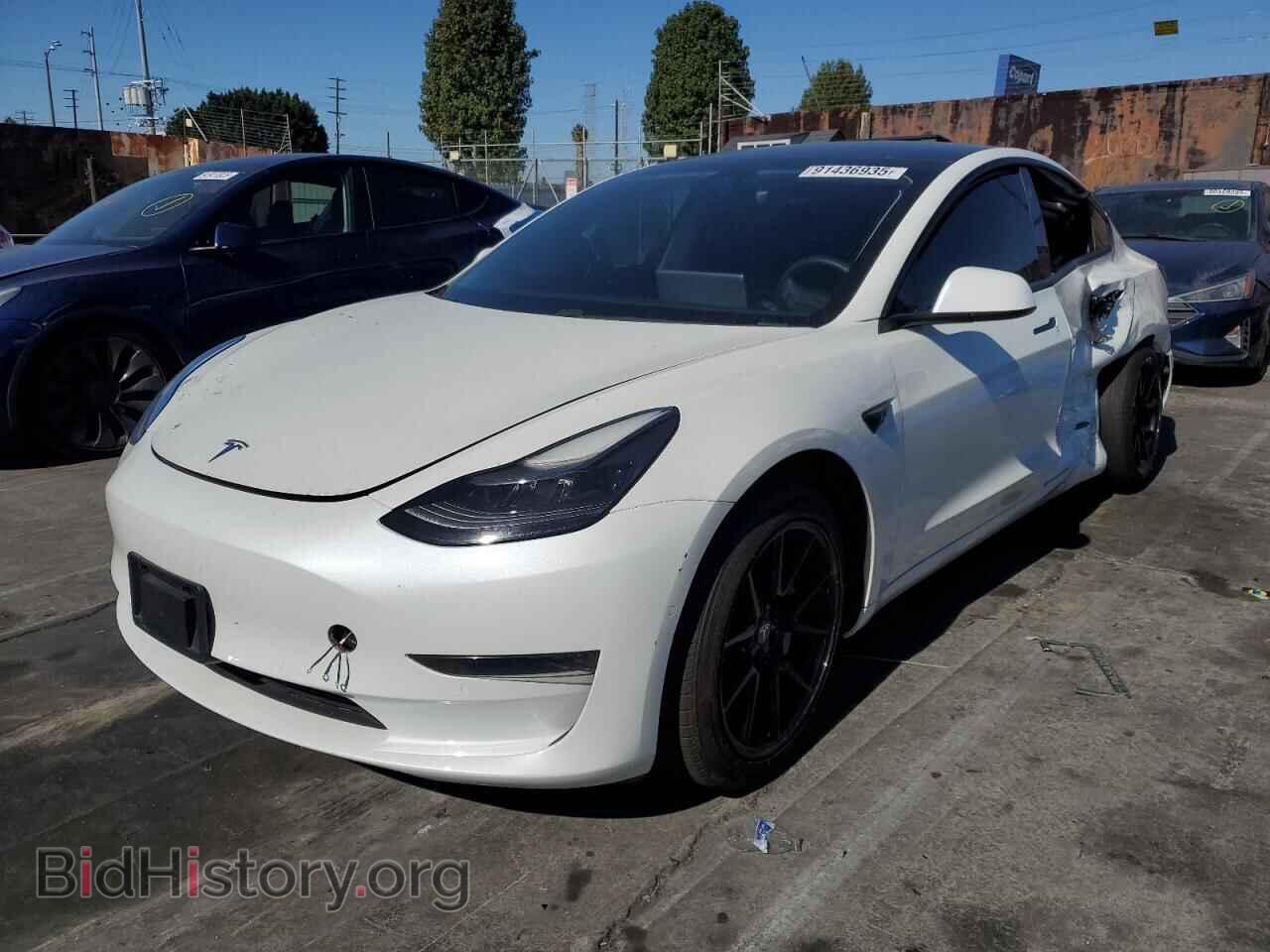 Photo 5YJ3E1EA1MF022666 - TESLA MODEL 3 2021
