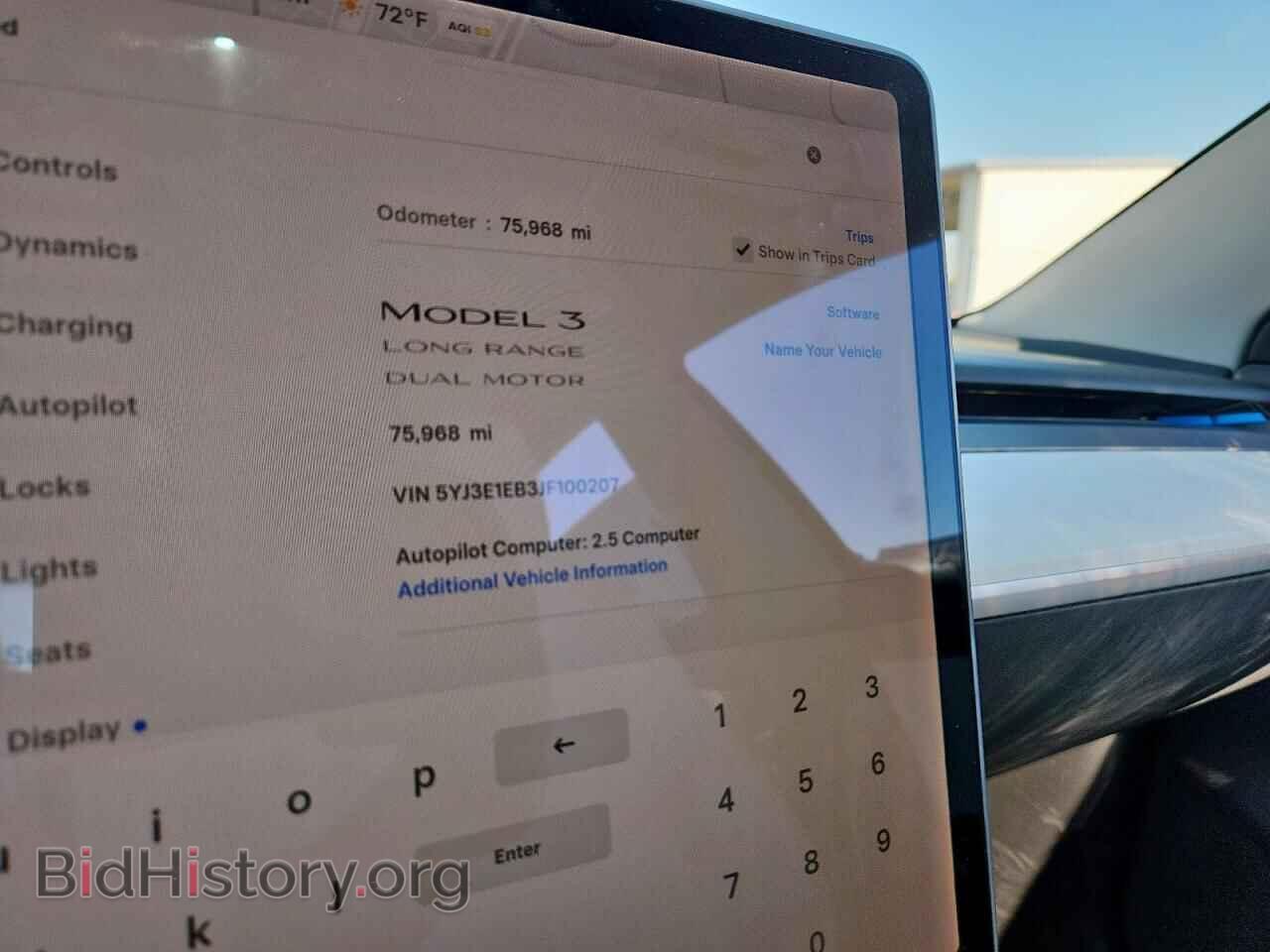 2018 TESLA MODEL 3 - VIN: 5YJ3E1EB3JF100207 - Фото 9