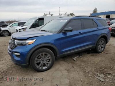 2022 Ford EXPLORER XLT, синий — VIN 1FMSK8DH5NGA07554, Copart