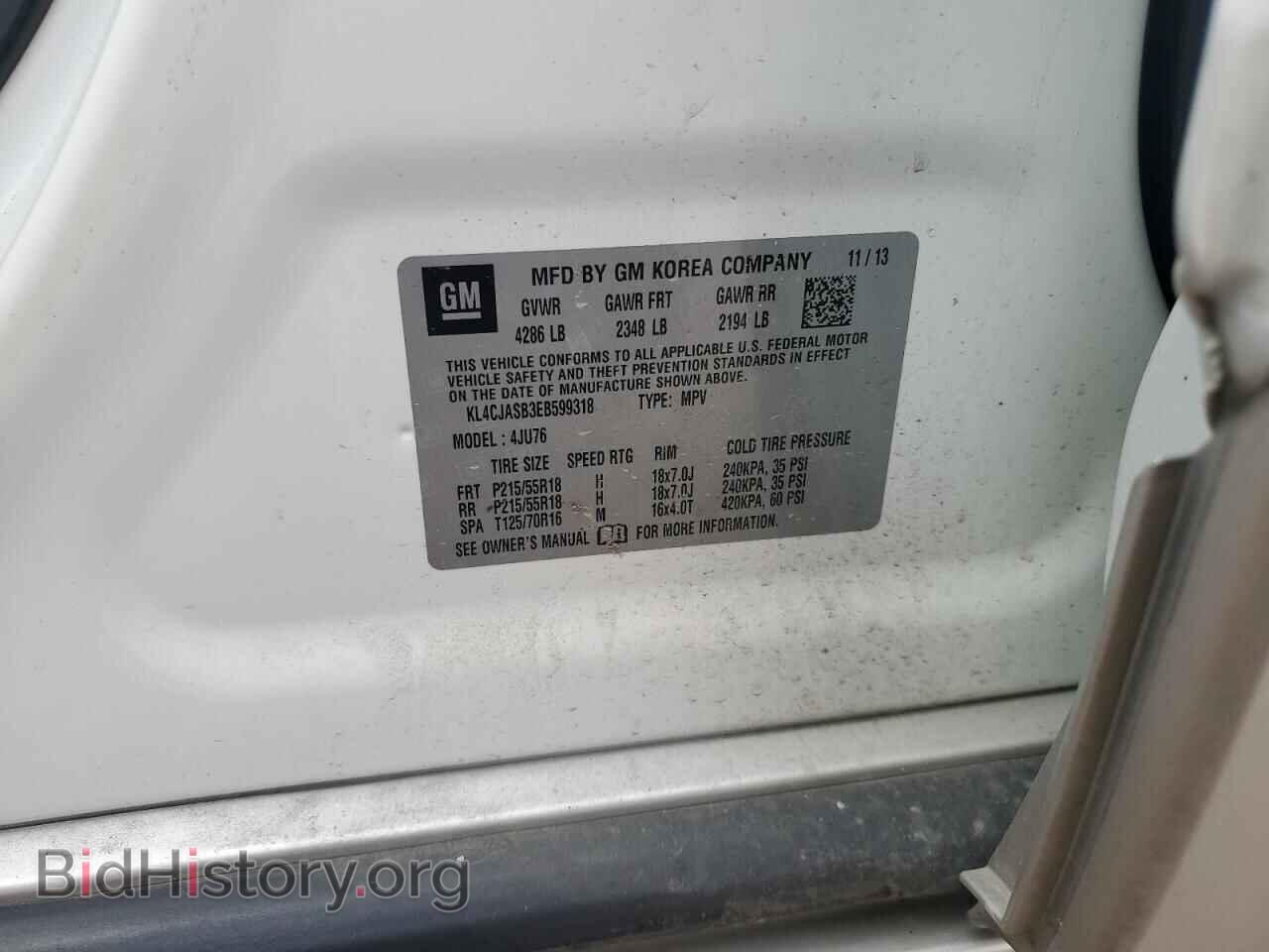 2014 BUICK ENCORE - VIN: KL4CJASB3EB599318 - Photo 12