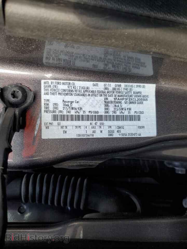 2012 FORD FOCUS - VIN: 1FAHP3F2XCL205505 - Фото 12