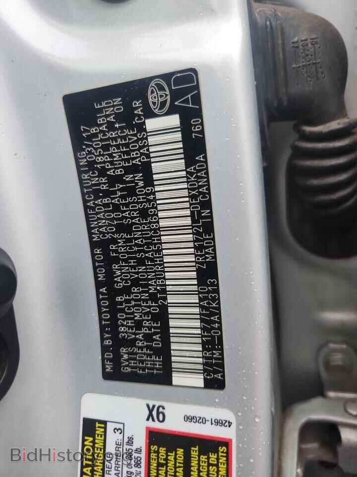 2017 TOYOTA COROLLA - VIN: 2T1BURHE5HC869549 - Фото 13
