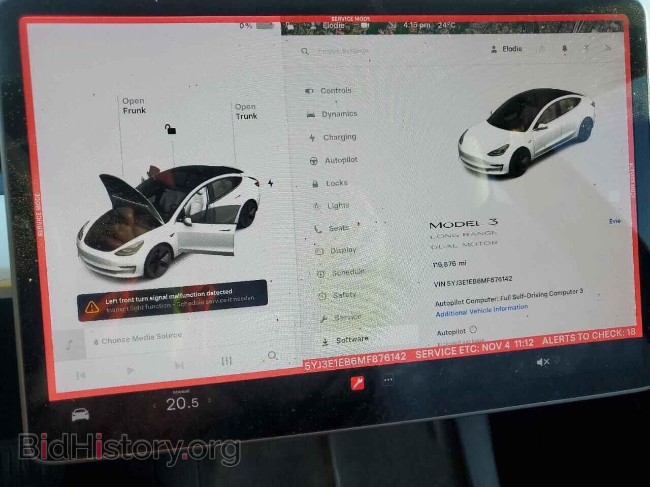 2021 TESLA MODEL 3 - VIN: 5YJ3E1EB6MF876142 - Photo 9
