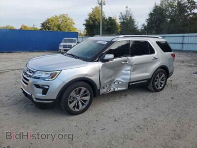 2018 Ford EXPLORER Limited, silver — VIN 1FM5K7F86JGB45991, Copart