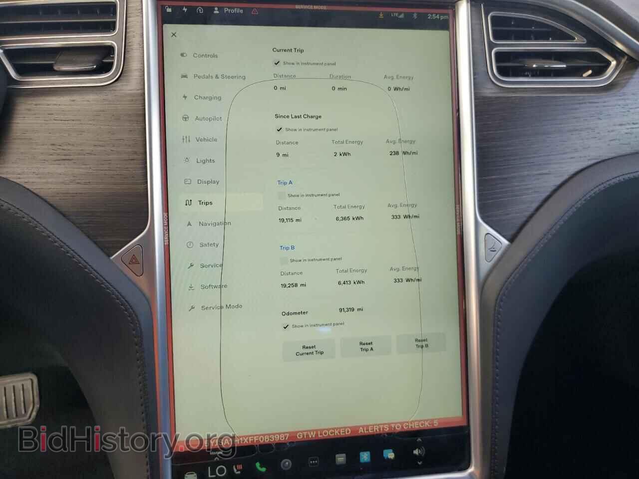 2015 TESLA MODEL S - VIN: 5YJSA1H1XFF083987 - Фото 9