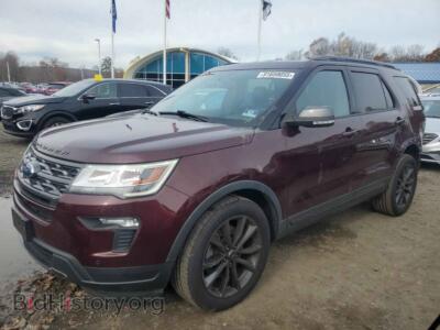 2018 Ford EXPLORER XLT, burgundy — VIN 1FM5K8D87JGB73081, Copart