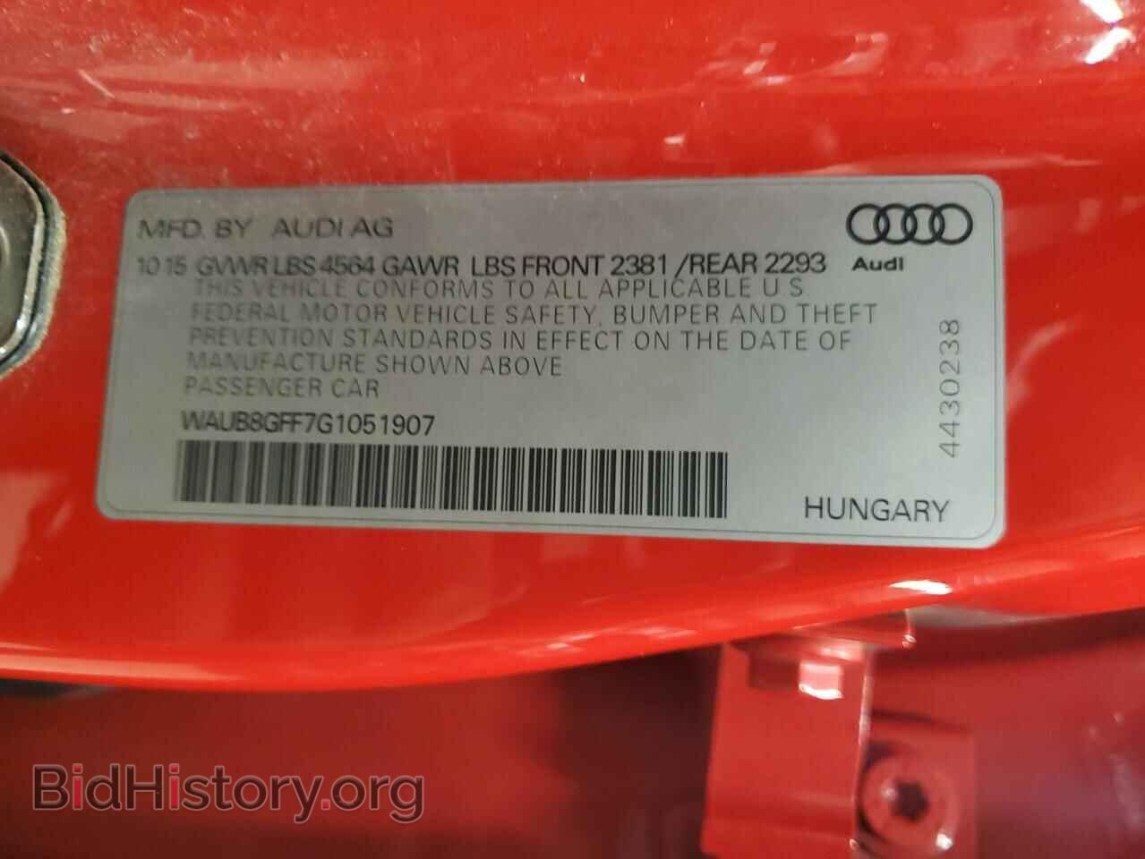 2016 AUDI A3 - VIN: WAUB8GFF7G1051907 - Фото 12