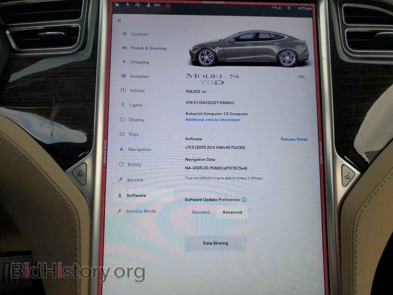 2015 TESLA MODEL S - VIN: 5YJSA1S22FF098453 - Photo 9