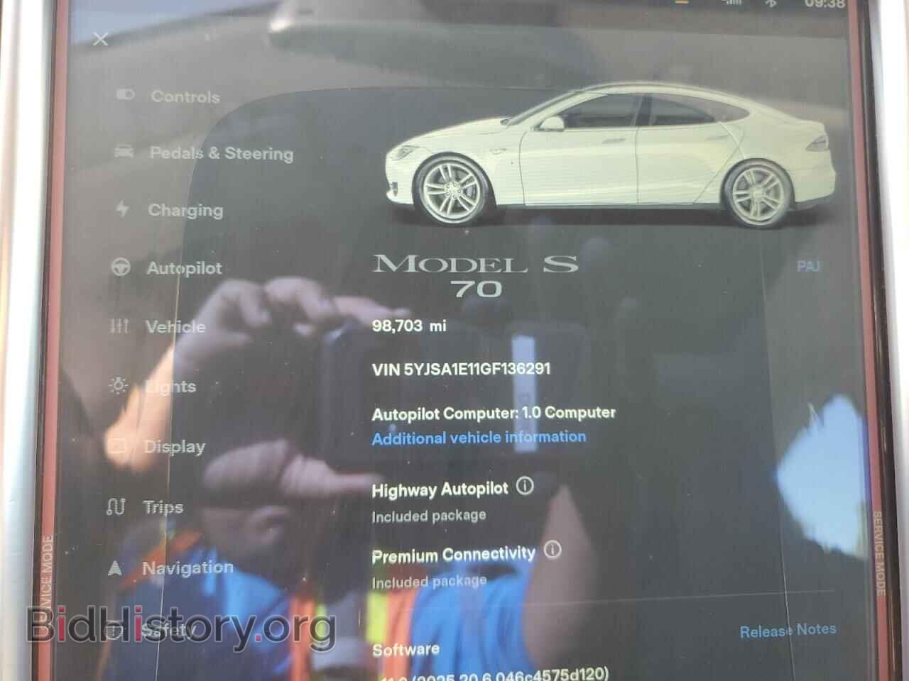 2016 TESLA MODEL S - VIN: 5YJSA1E11GF136291 - Photo 9