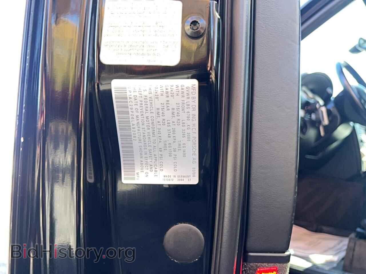 2006 PORSCHE CAYENNE - VIN: WP1AC29P06LA92062 - Фото 10