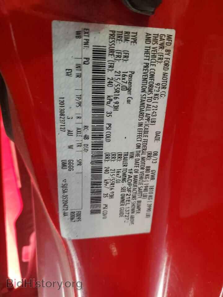2014 FORD FOCUS - VIN: 1FADP3F21EL137273 - Фото 12