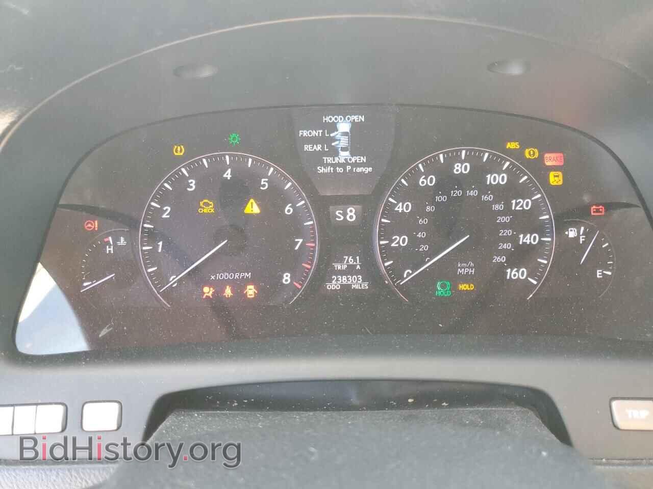 2010 LEXUS LS460 - VIN: JTHGL1EF5A5038674 - Фото 9