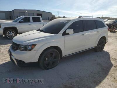 2020 Dodge JOURNEY Crossroad, white — VIN 3C4PDCGB4LT225878, Copart