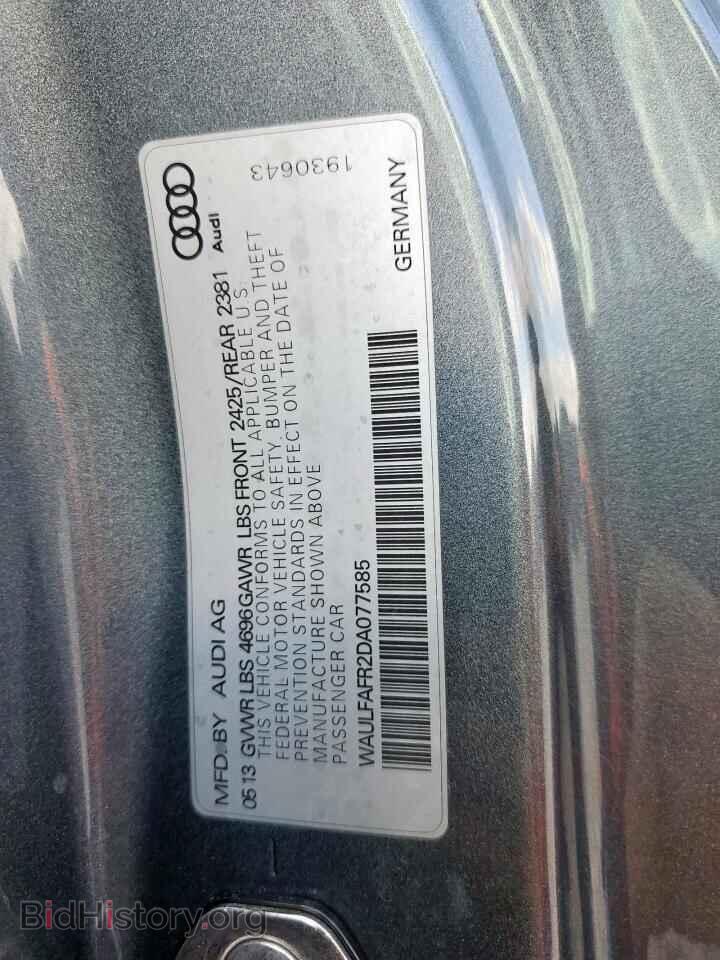 2013 AUDI A5 - VIN: WAULFAFR2DA077585 - Фото 12