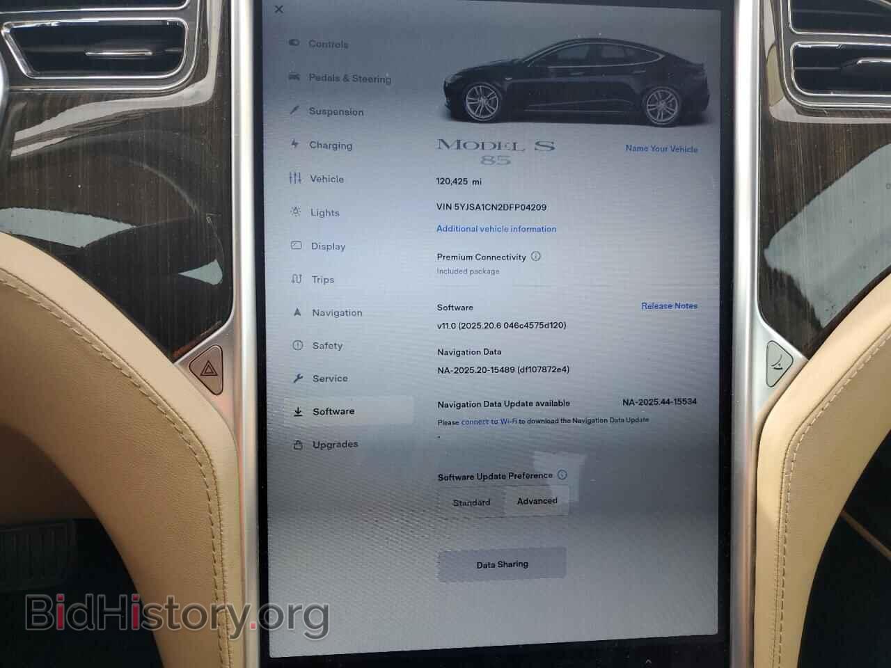 2013 TESLA MODEL S - VIN: 5YJSA1CN2DFP04209 - Фото 9