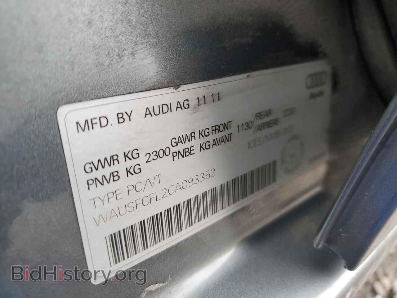 2012 AUDI A4 - VIN: WAUSFCFL2CA093352 - Photo 13