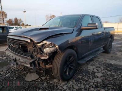2018 RAM 1500 Sport, серый — VIN 1C6RR7UT1JS166888, Copart