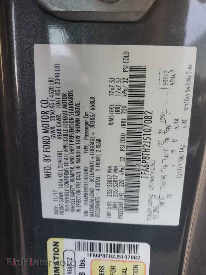 2018 FORD ALL Models - VIN: 1FA6P8TH2J5107082 - Photo 12