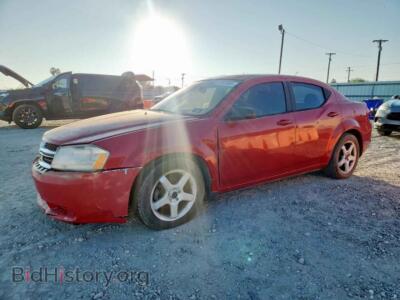 2014 Dodge AVENGER SE, red — VIN 1C3CDZAB4EN132733, Copart