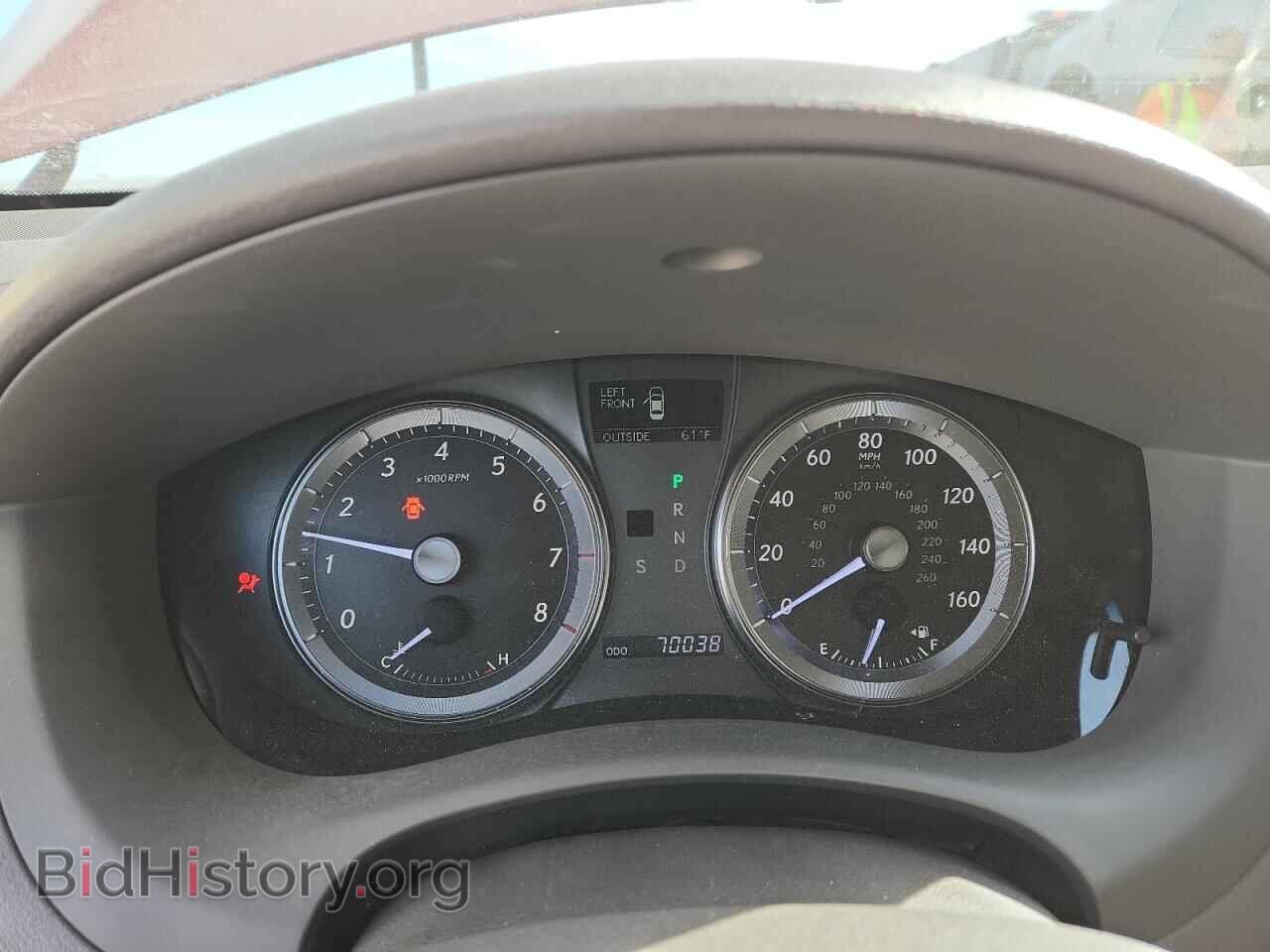 2012 LEXUS ES350 - VIN: JTHBK1EG4C2475754 - Фото 9