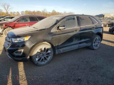 2015 Ford EDGE Titanium, black — VIN 2FMPK4K88FBB85632, Copart