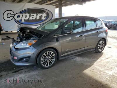 2017 Ford CMAX Titanium, серый — VIN 1FADP5FU2HL110181, Copart
