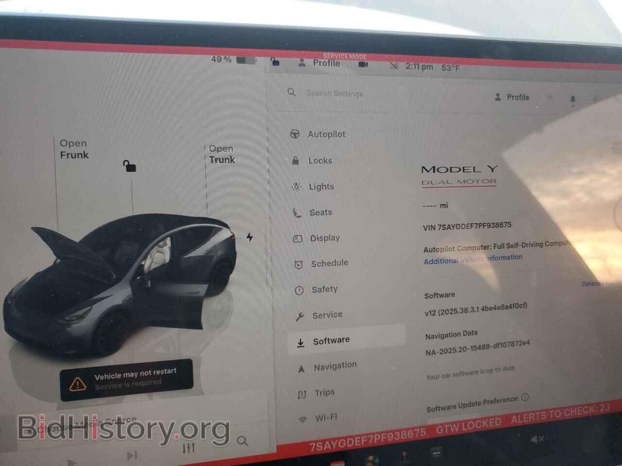 2023 TESLA MODEL Y - VIN: 7SAYGDEF7PF938675 - Фото 9