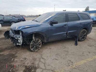 2021 Dodge DURANGO SXT, blue — VIN 1C4RDJAG7MC851844, Copart