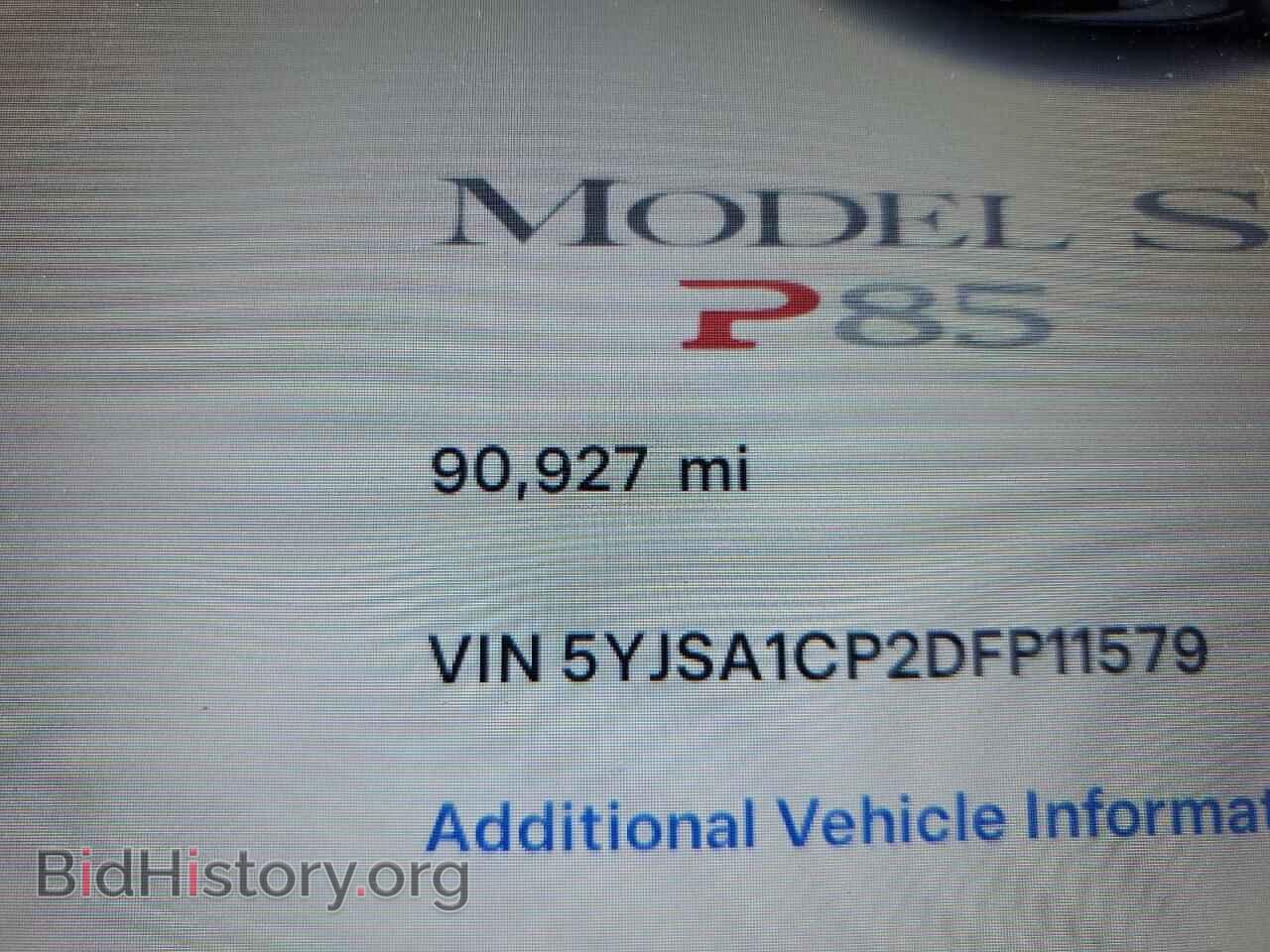 2013 TESLA MODEL S - VIN: 5YJSA1CP2DFP11579 - Photo 9
