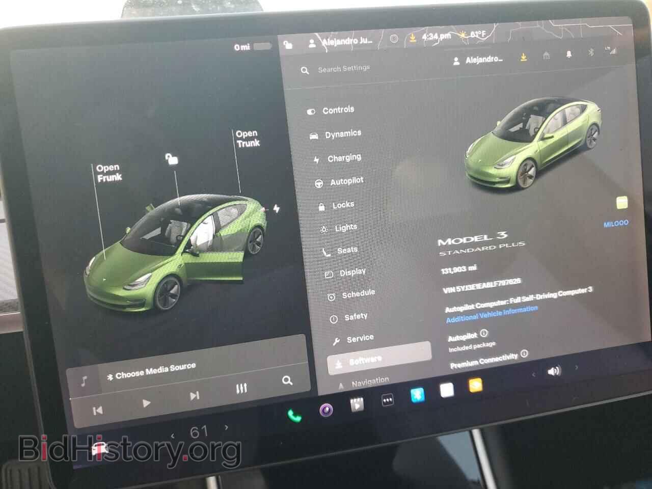 2020 TESLA MODEL 3 - VIN: 5YJ3E1EA8LF797626 - Фото 9