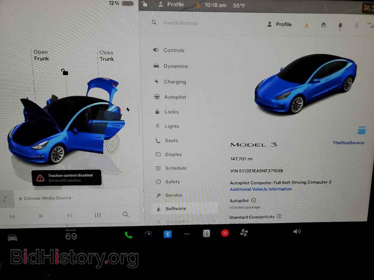 2022 TESLA MODEL 3 - VIN: 5YJ3E1EA5NF371069 - Photo 9