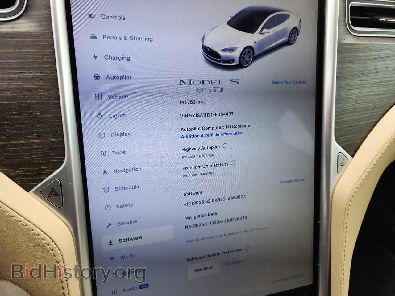 2015 TESLA MODEL S - VIN: 5YJSA1H21FF084437 - Фото 9