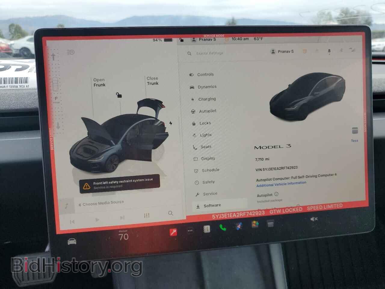 2024 TESLA MODEL 3 - VIN: 5YJ3E1EA2RF742923 - Фото 9