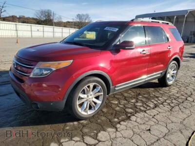 2014 Ford EXPLORER Limited, maroon — VIN 1FM5K7F86EGA73356, Copart