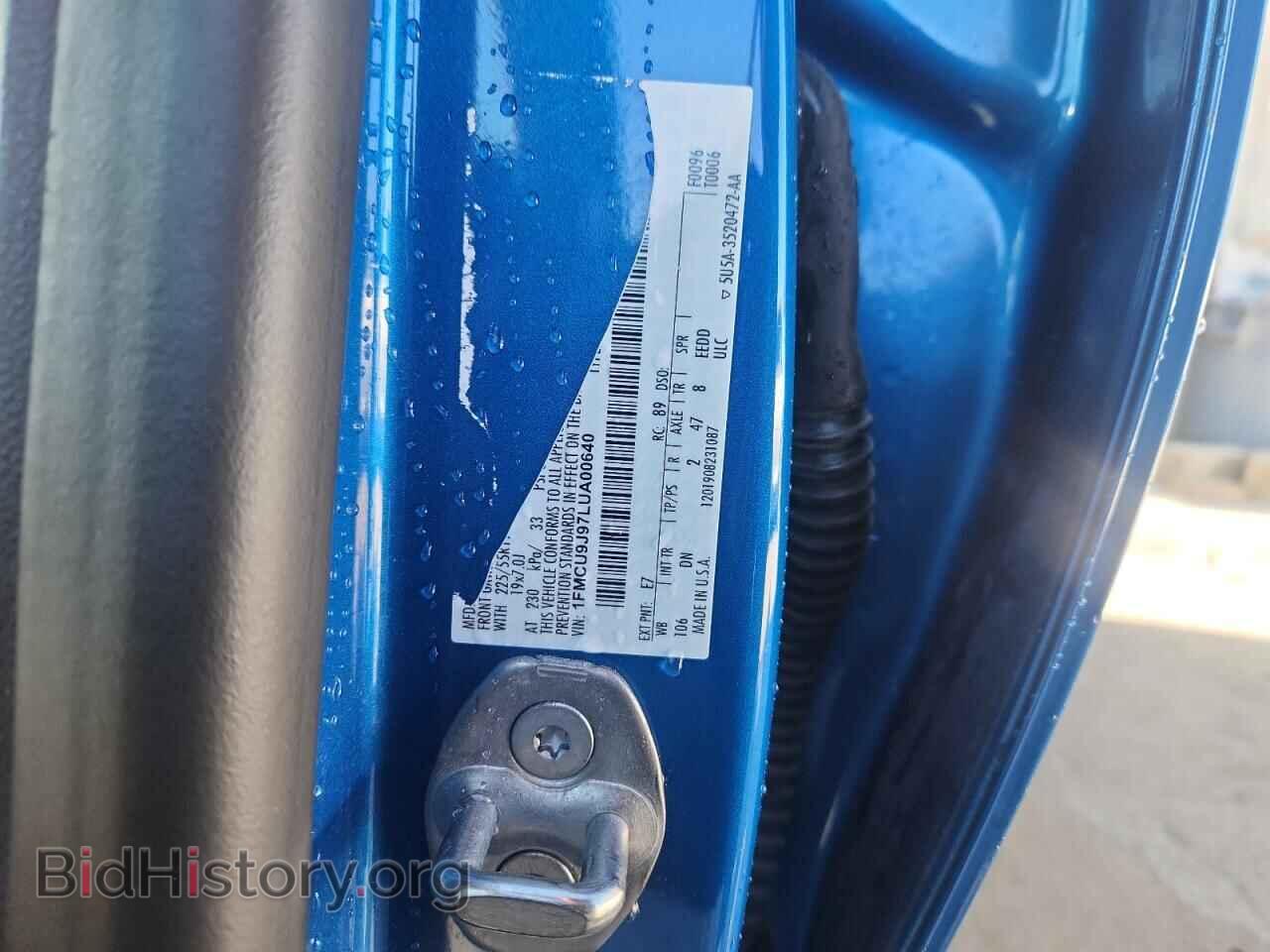 2020 FORD ESCAPE - VIN: 1FMCU9J97LUA00640 - Photo 13