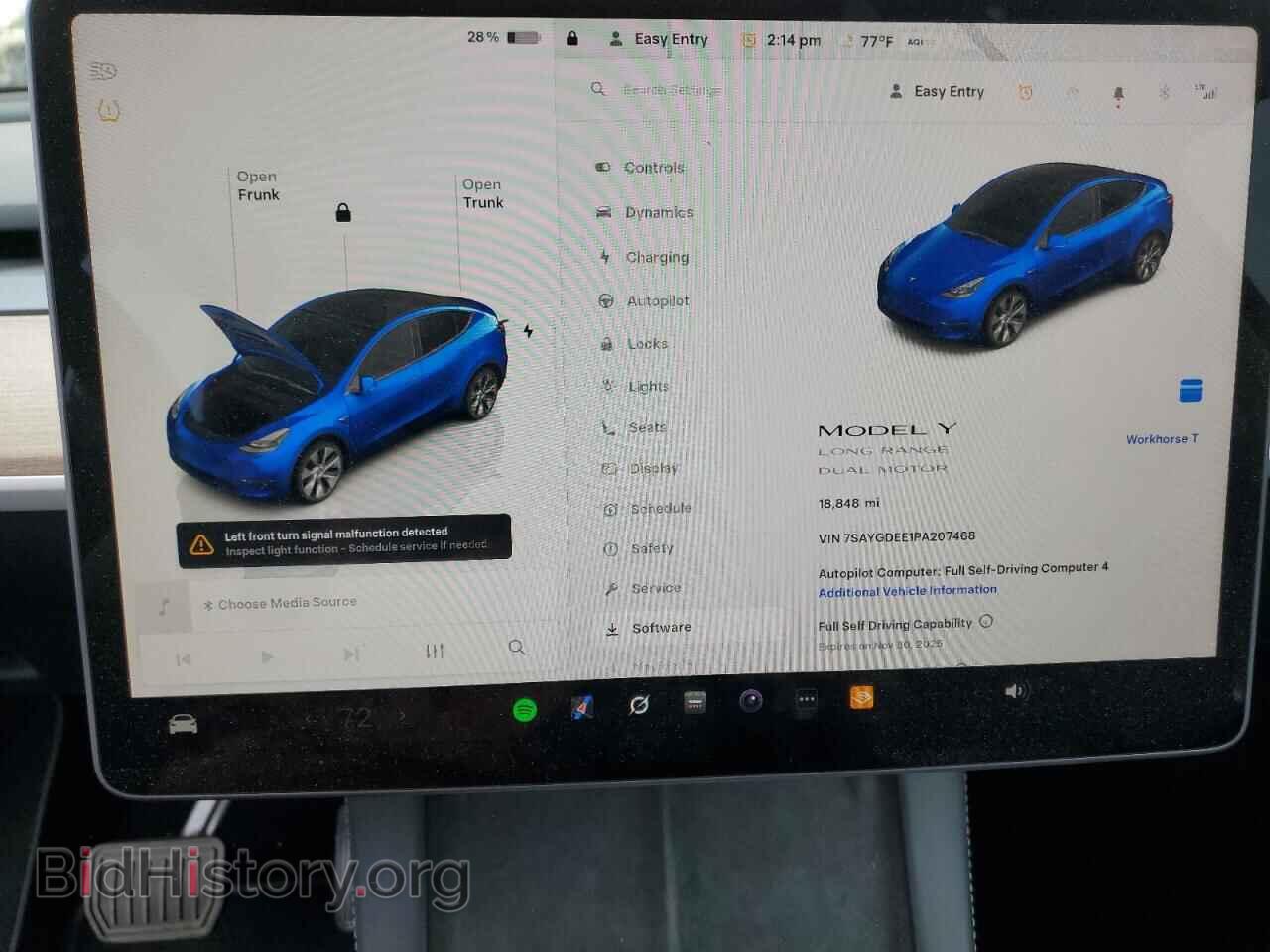 2023 TESLA MODEL Y - VIN: 7SAYGDEE1PA207468 - Фото 9