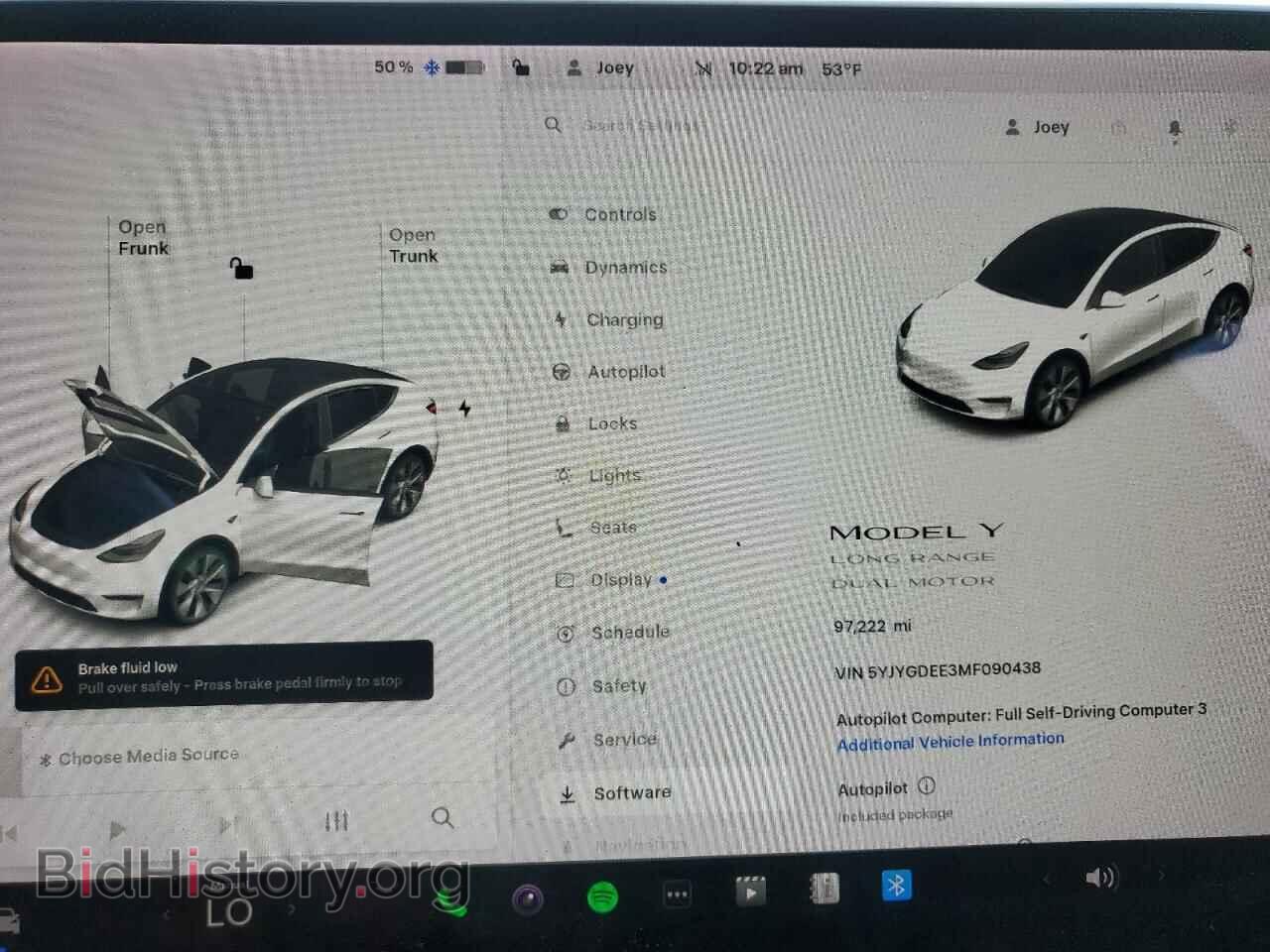 2021 TESLA MODEL Y - VIN: 5YJYGDEE3MF090438 - Фото 9