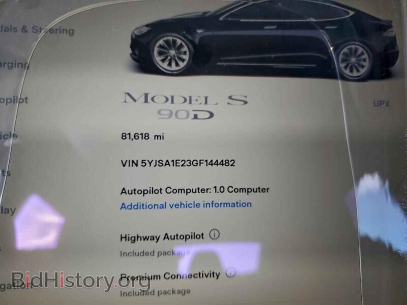 2016 Tesla MODEL S (VIN 5YJSA1E23GF144482) — photo 9 of 12