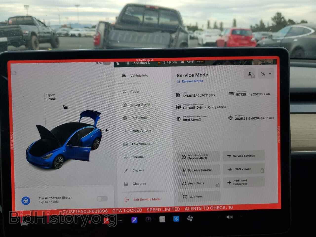 2020 TESLA MODEL 3 - VIN: 5YJ3E1EA0LF631696 - Photo 9
