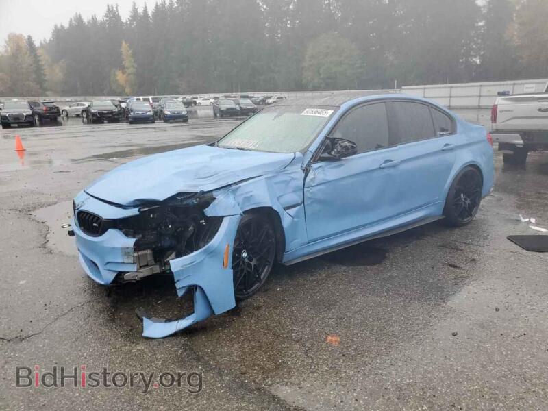 2018 BMW M3 (VIN WBS8M9C59J5L71495) — photo 1 of 14, Copart, damage: front end