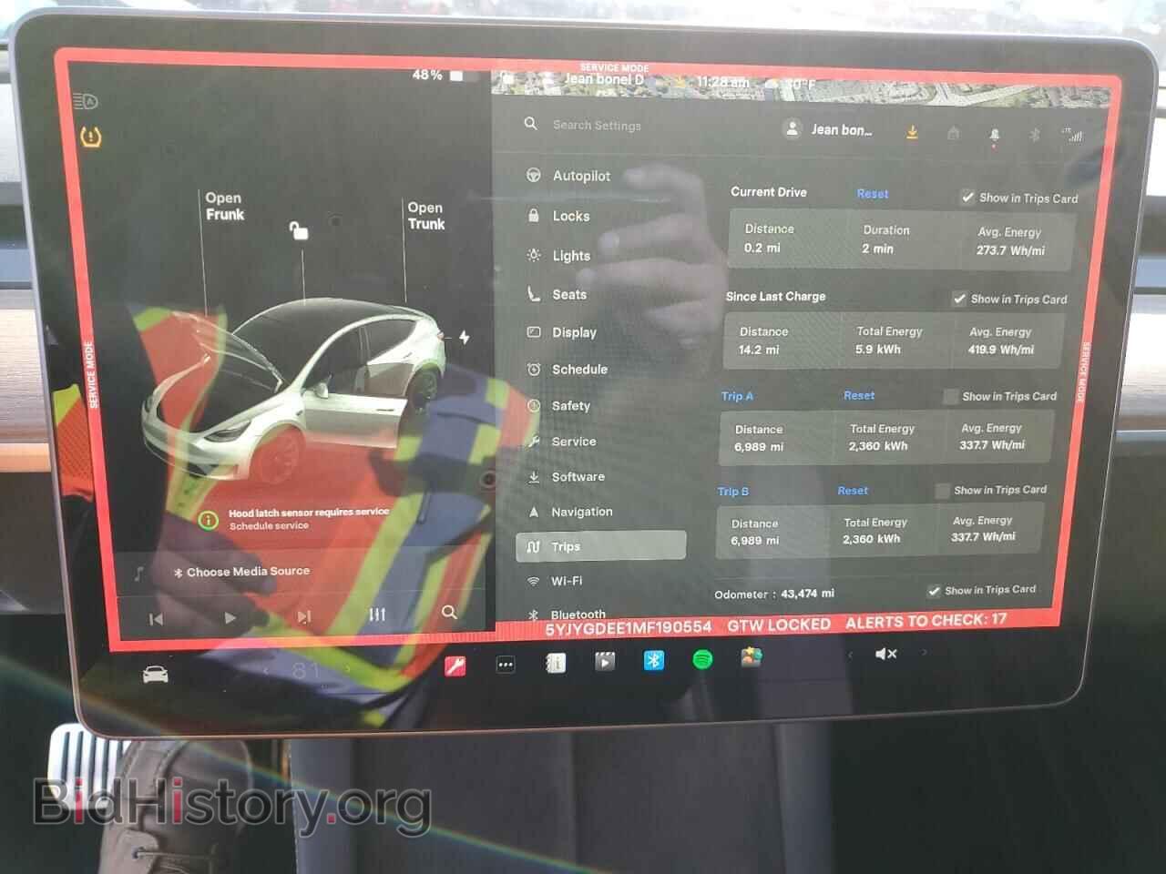 2021 TESLA MODEL Y - VIN: 5YJYGDEE1MF190554 - Фото 9