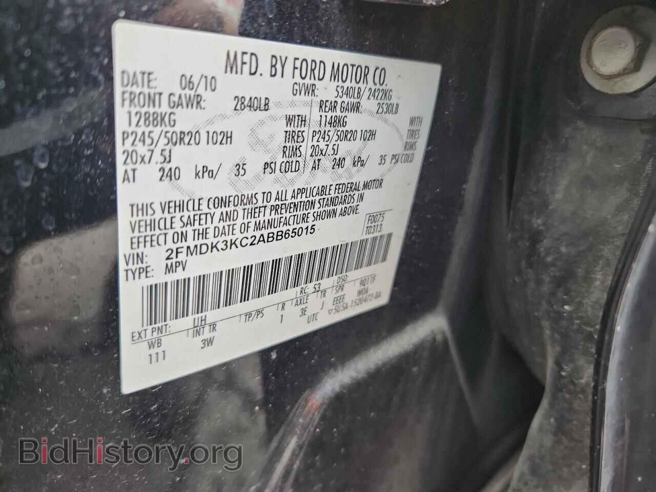 2010 FORD EDGE - VIN: 2FMDK3KC2ABB65015 - Photo 13