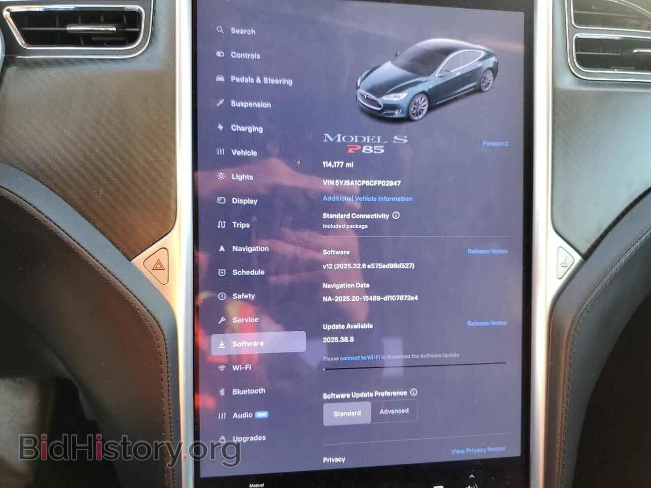 2012 TESLA MODEL S - VIN: 5YJSA1CP6CFP02947 - Photo 9
