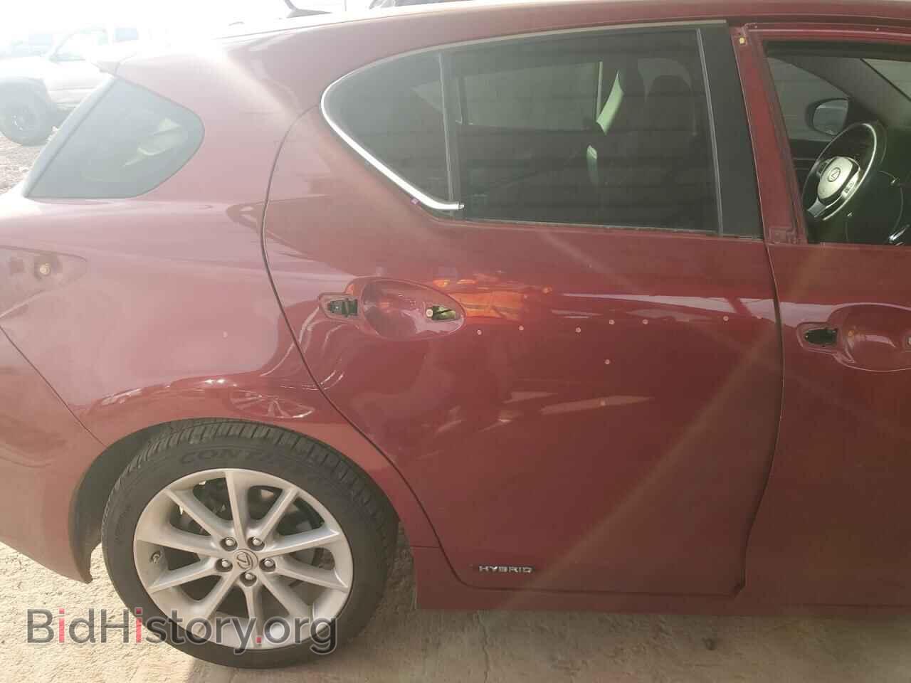 2012 LEXUS CT 200 - VIN: JTHKD5BH9C2087644 - Фото 10