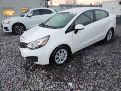2013 Kia RIO LX, белый — VIN KNADM4A31D6308588, Copart