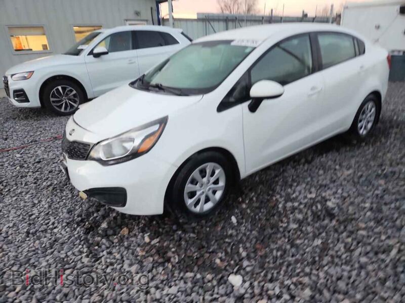2013 Kia RIO LX (VIN KNADM4A31D6308588) — фото 1 из 14, Copart, повреждение: передняя часть