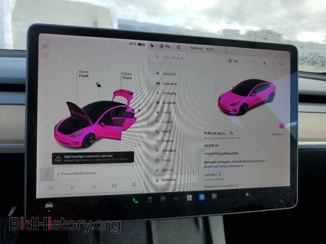 2021 TESLA MODEL 3 - VIN: 5YJ3E1EA4MF023925 - Photo 9