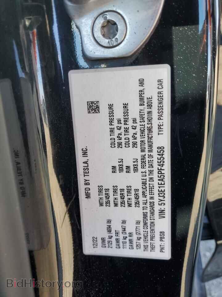 2023 TESLA MODEL 3 - VIN: 5YJ3E1EA5PF455458 - Фото 13