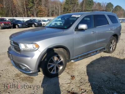 2016 Dodge DURANGO Limited, gray — VIN 1C4RDJDG5GC308735, Copart